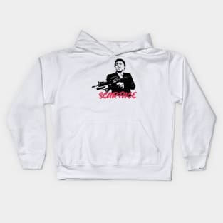 scarface gun mafia Kids Hoodie